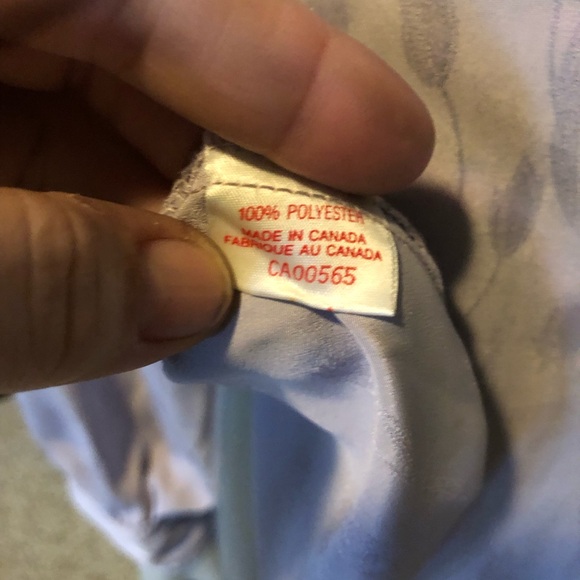 Evan Picone collarless dress shirt with lantern style sleeves 1980’s M-L - Picture 6 of 8